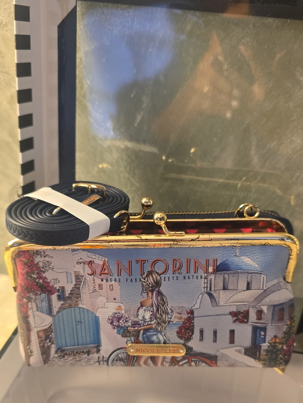 Nicole Lee Santorini Wallet/Bag, Cardholder & Watch Set , Stairway To Heaven New